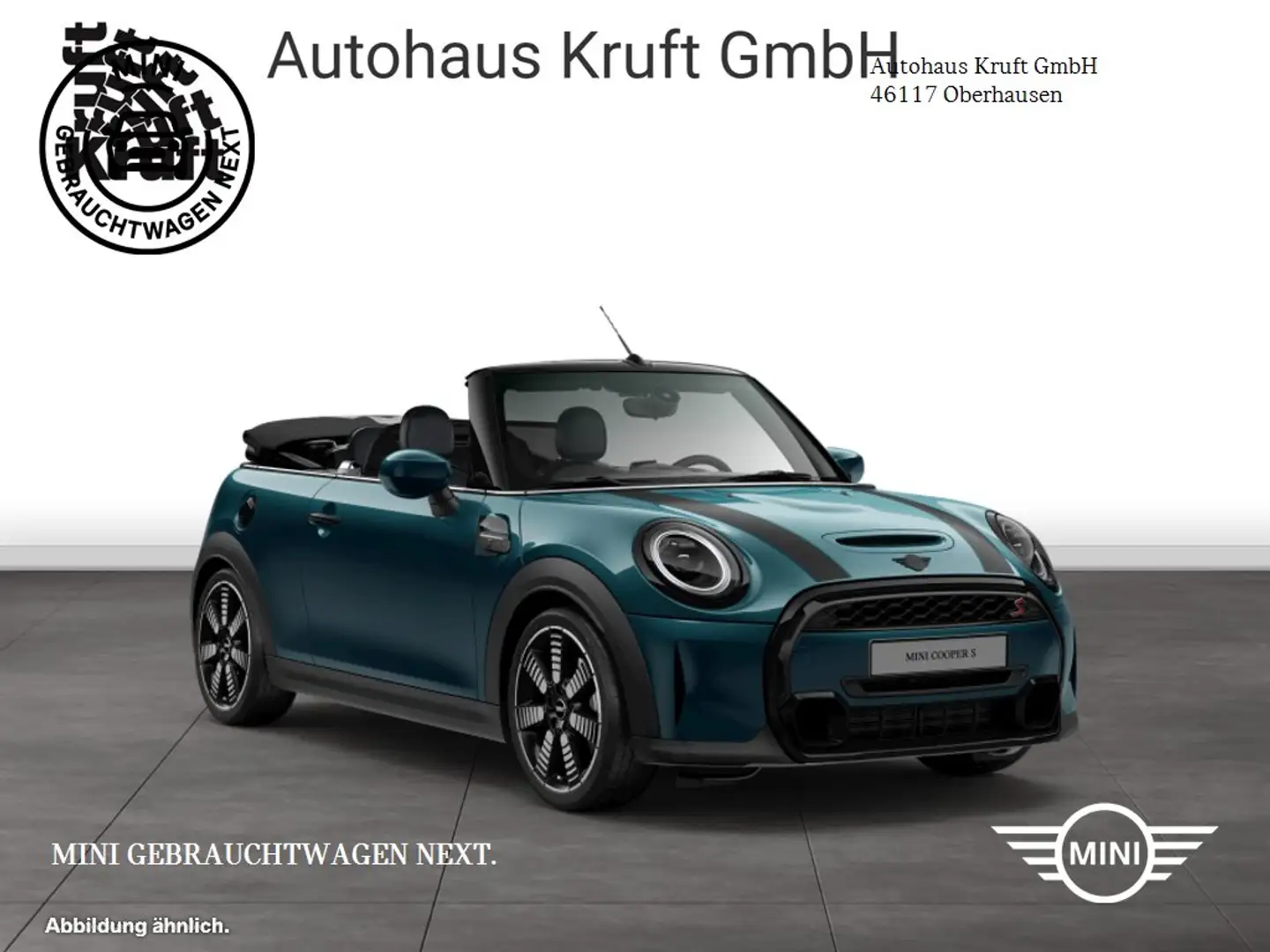 MINI Cooper S Cabrio Cooper S Cabrio SIDEWALK+AUTOM+NAVI+LM18+LEDER Grün - 2