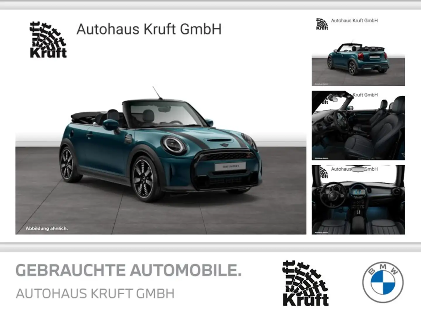 MINI Cooper S Cabrio Cooper S Cabrio SIDEWALK+AUTOM+NAVI+LM18+LEDER Grün - 1