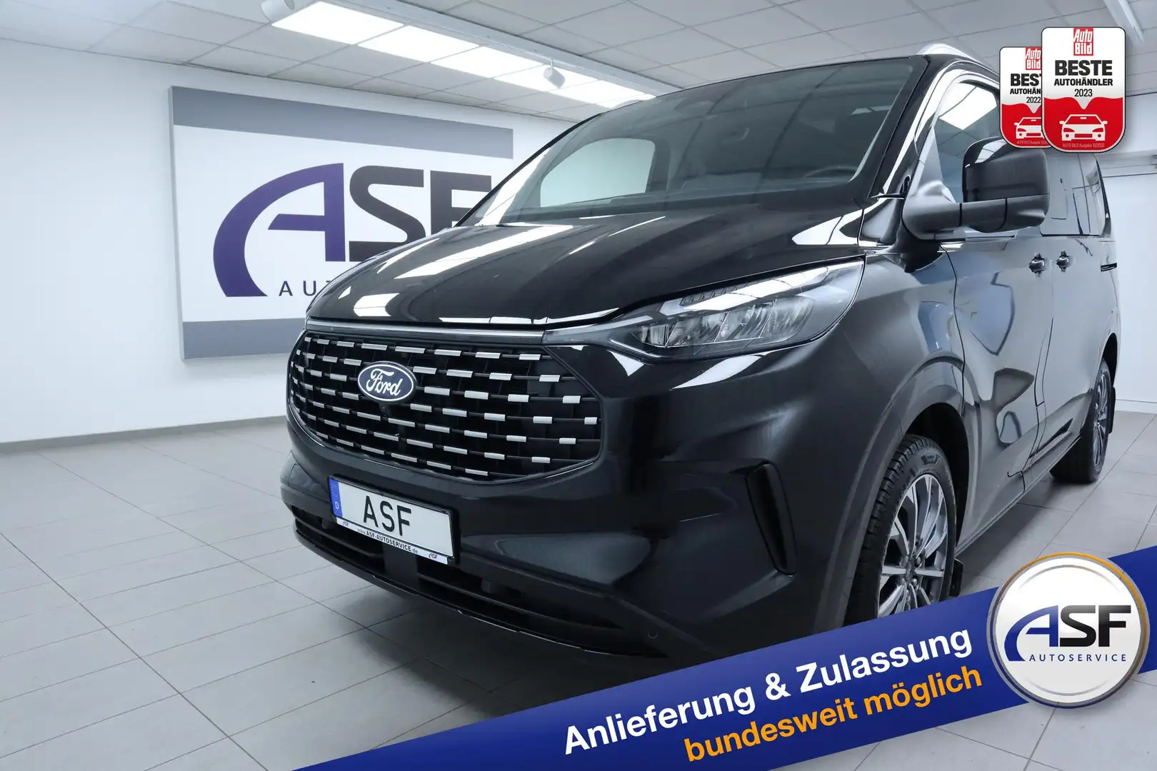 Ford Tourneo Custom L1 Titanium #Panorama #B&O #ACC #Winter-P. #360... Negro - 1