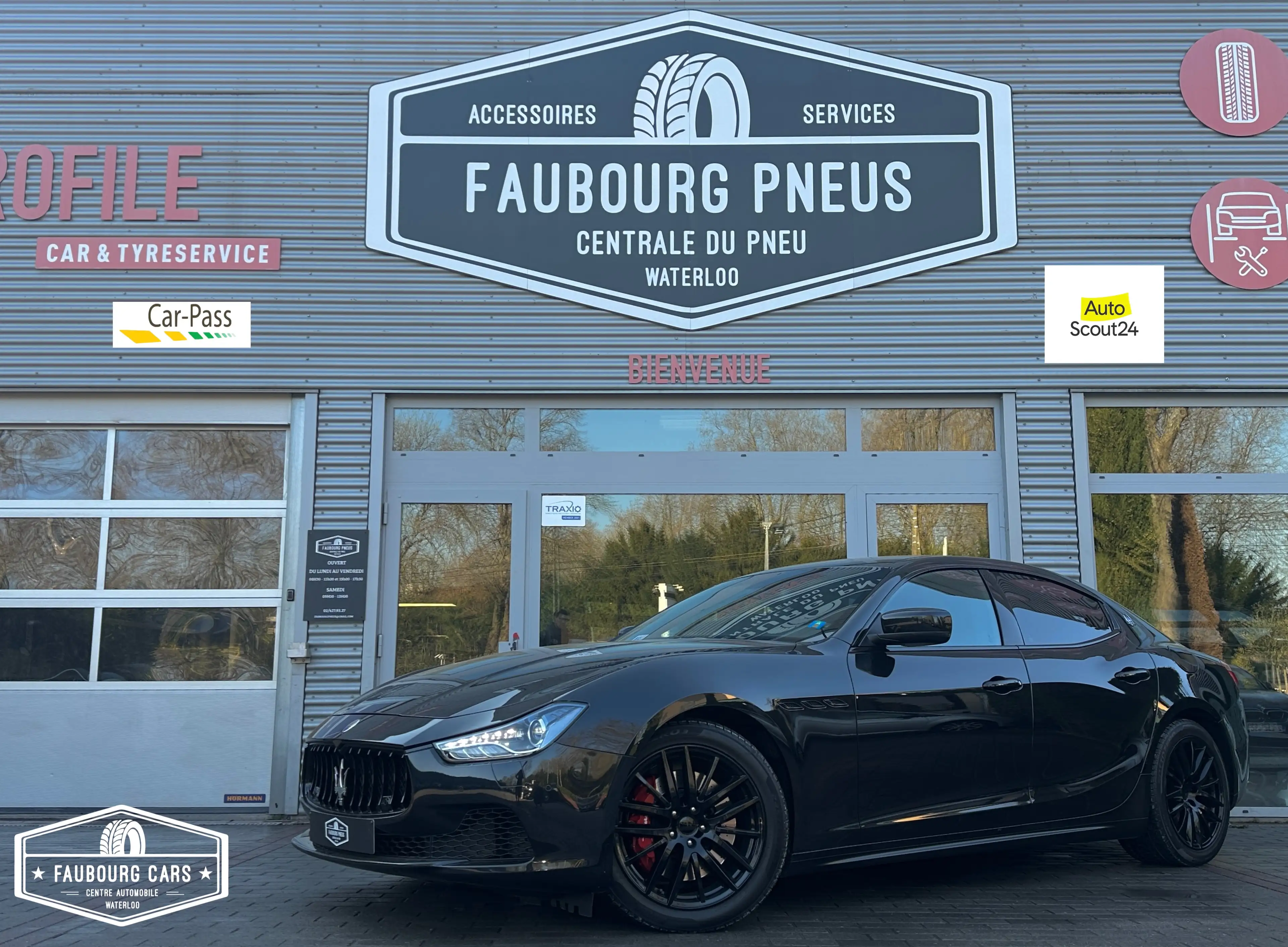 Maserati Ghibli *3.0-V6-S-Q4*4x4*CUIR*NAVIGATION*FULL-BLACK*
