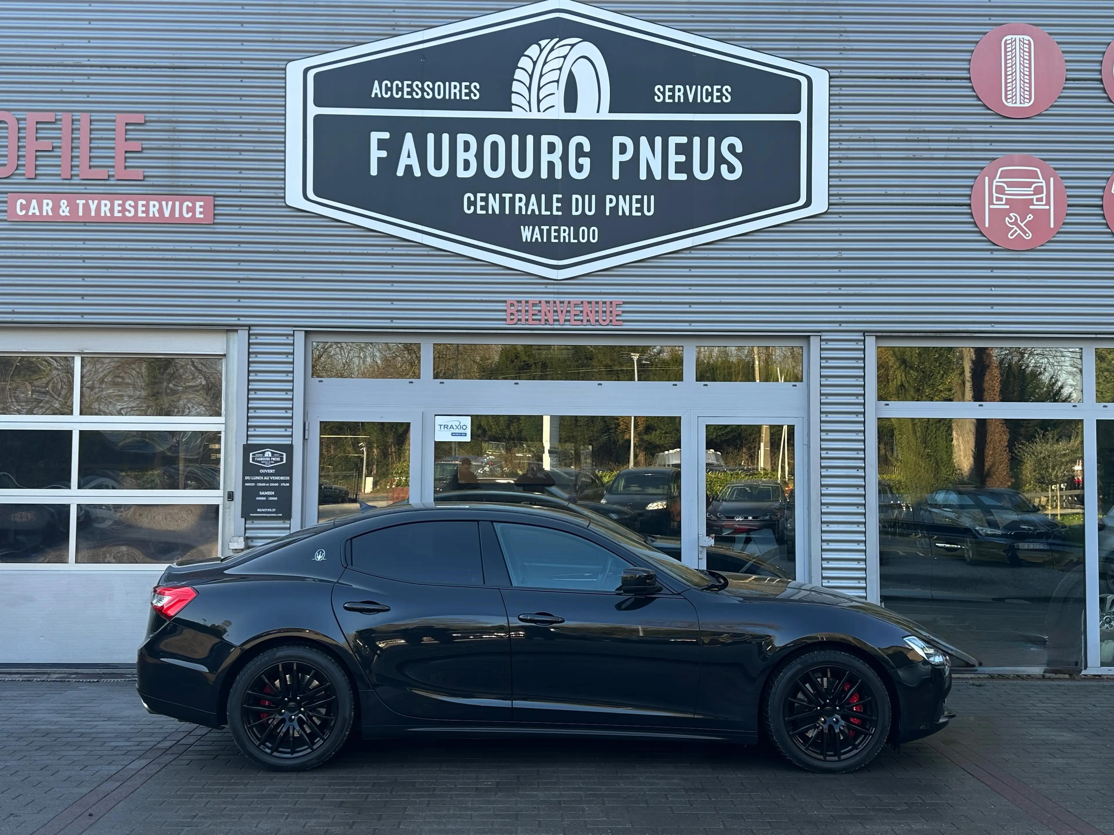 Maserati Ghibli *3.0-V6-S-Q4*4x4*CUIR*NAVIGATION*FULL-BLACK* — photo 5