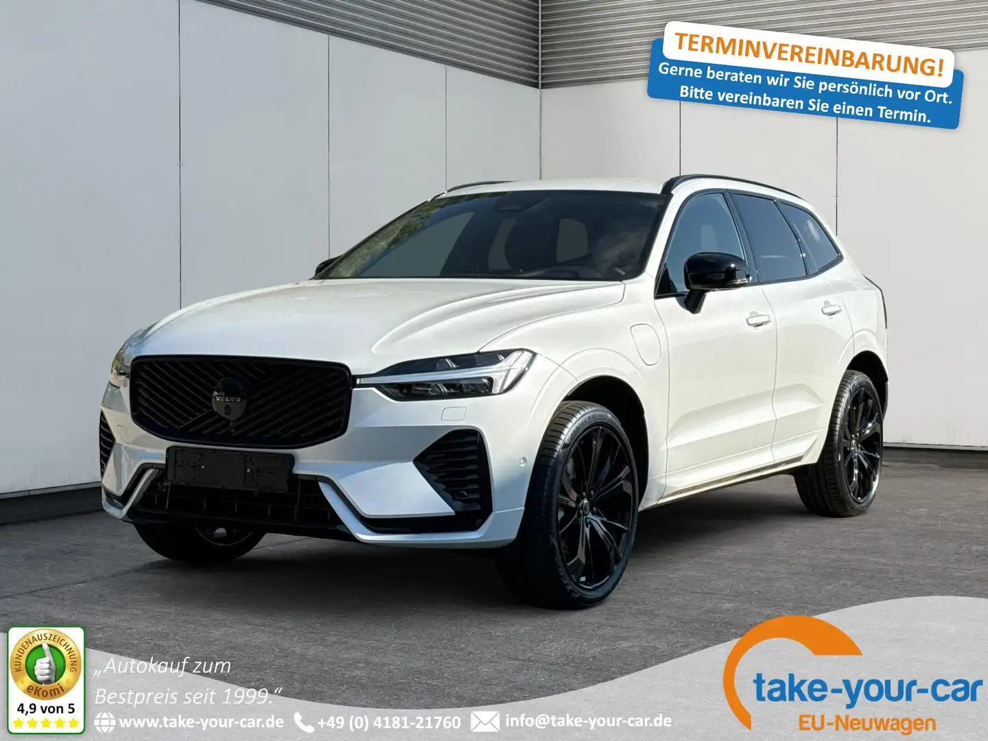 Volvo XC60 Black Edition Plus Nordic T6 AWD AHK+360°KAMERA... Weiß - 1