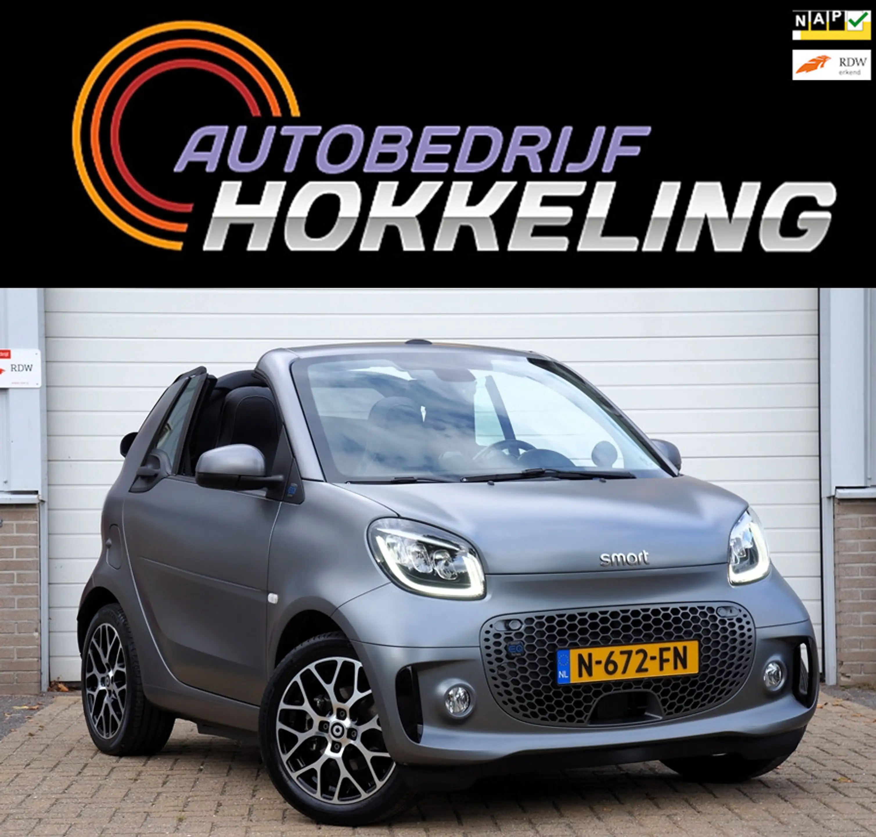 smart forTwo cabrio EQ Comfort PLUS 18 kWh; Leder+Camera=ORG NL