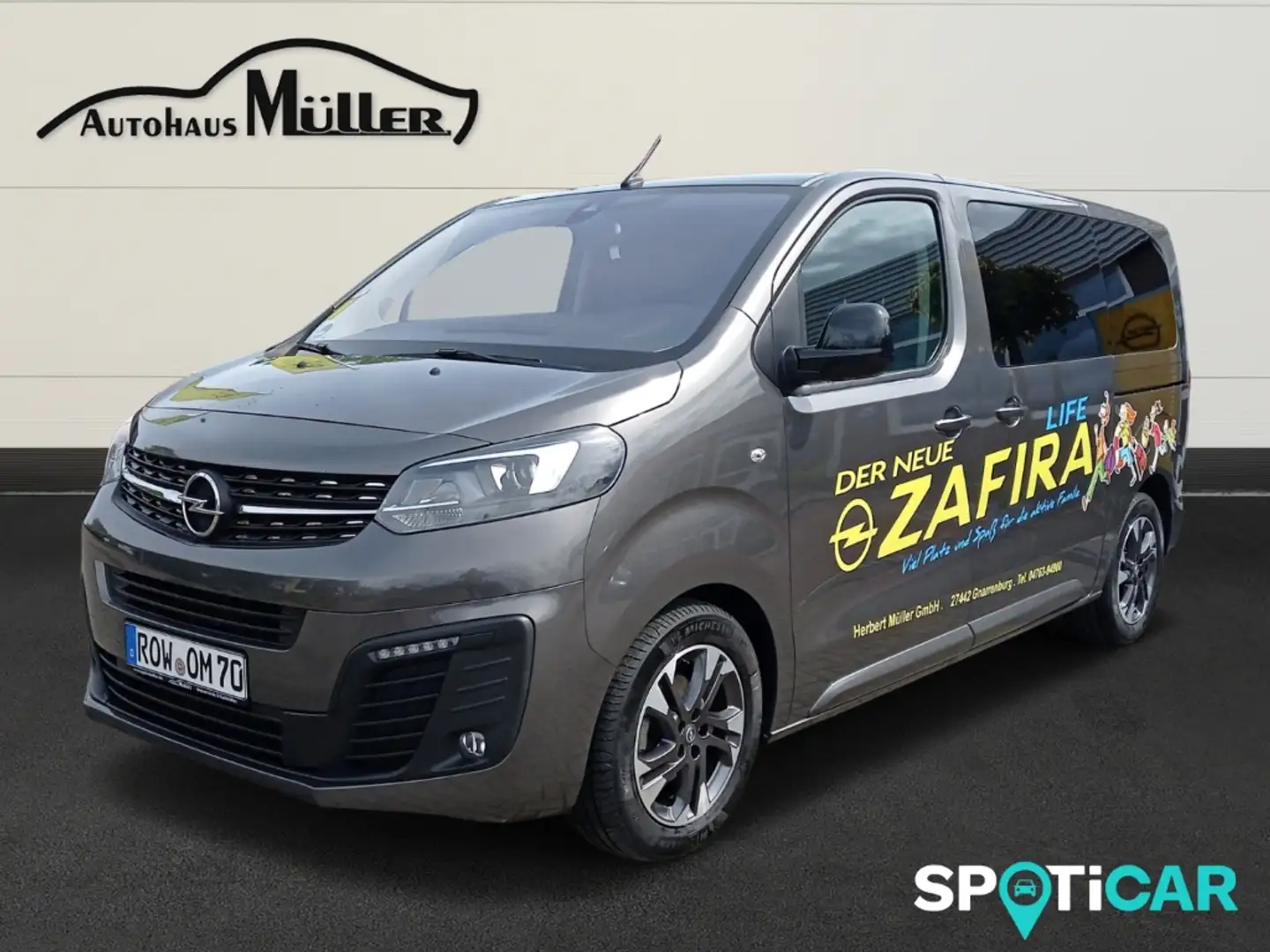 Opel Zafira Life Tourer M 2.0 D EU6d StandHZG Navi Leder Sound Grau - 1