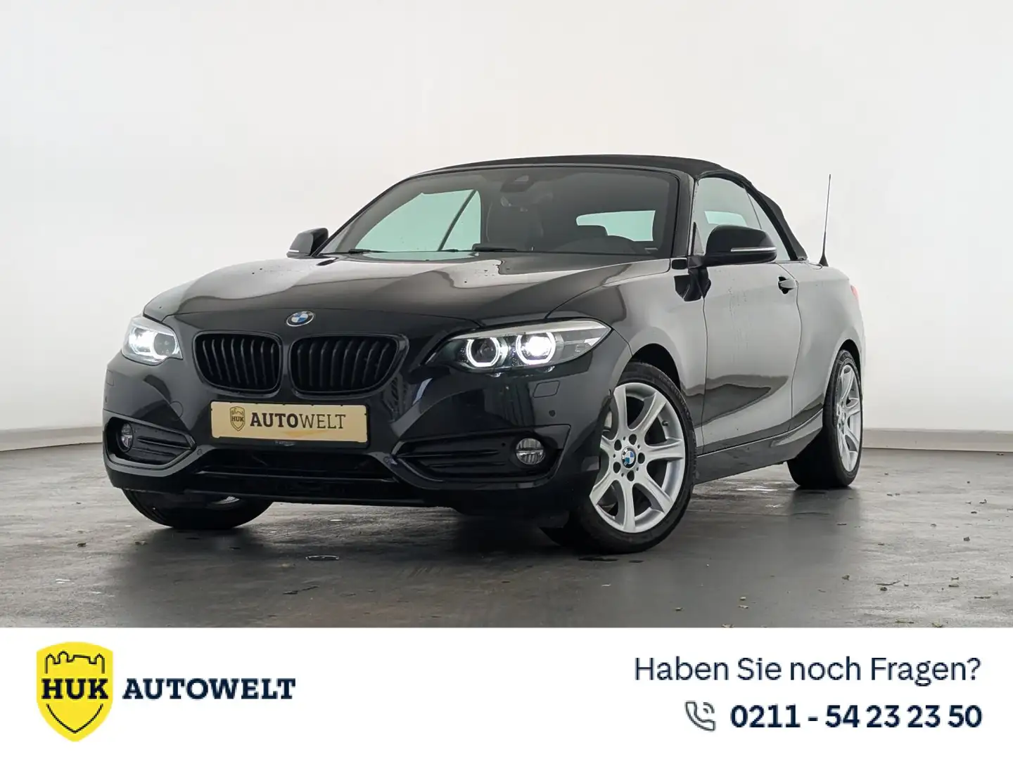BMW 220 220 i Sport Line (EURO 6d-TEMP) LEDER+LED+NAVI+ BC Schwarz - 1