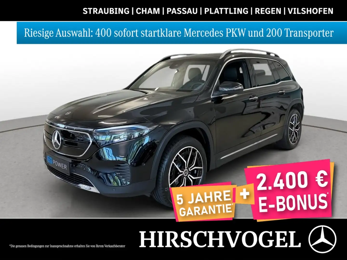 Mercedes-Benz EQB 300 4M Progressive+KEYLESS+MBUX+Navi-Pr.+LED Schwarz - 1