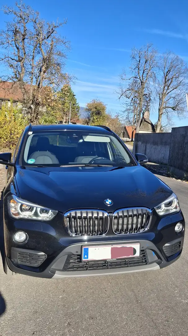 BMW X1 sDrive 18d Aut./ADVANTAGE - TOP GARAGENGEPFLEGT Schwarz - 1