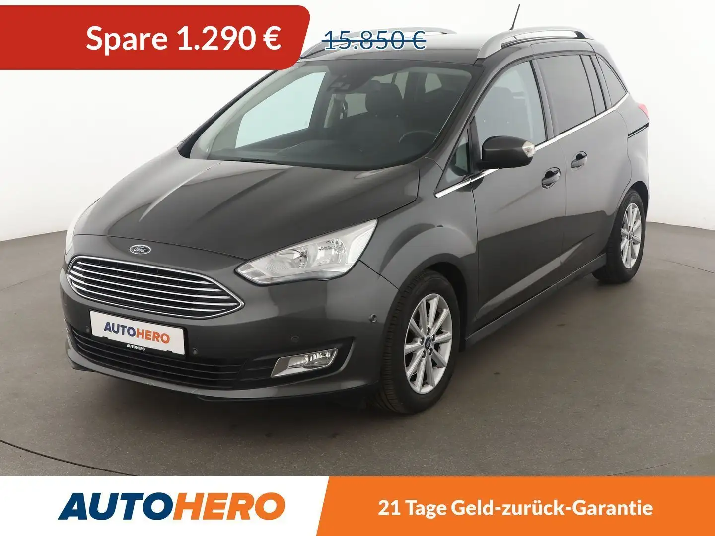 Ford Grand C-Max 1.5 EcoBoost Titanium Aut.*NAVI*PDC*SHZ*TEMPO* Grau - 1