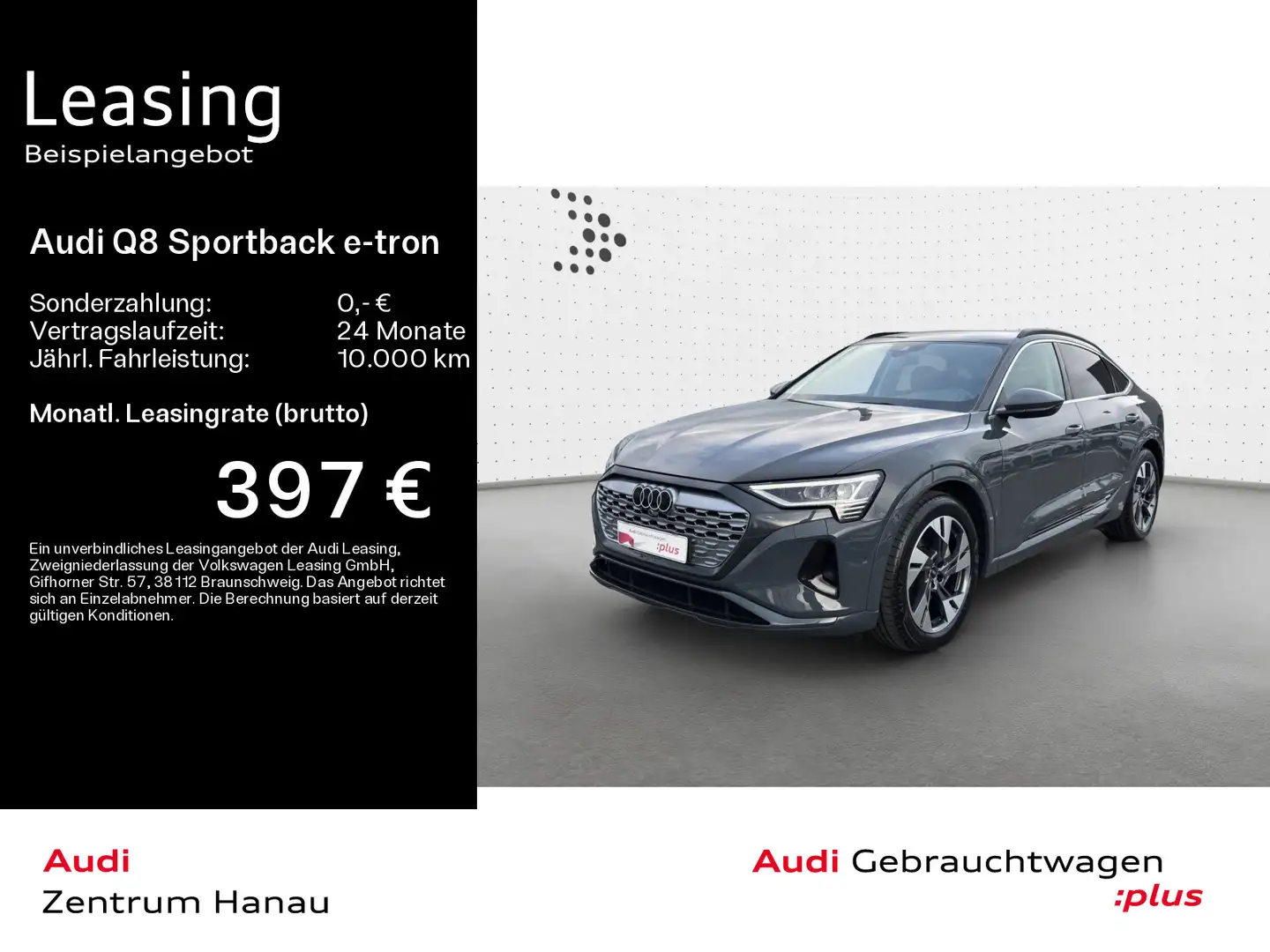 Audi Q8 e-tron Q8 e-tron Sportback 50 QUATTRO ADVANCED *20ZOLL* Gris - 1