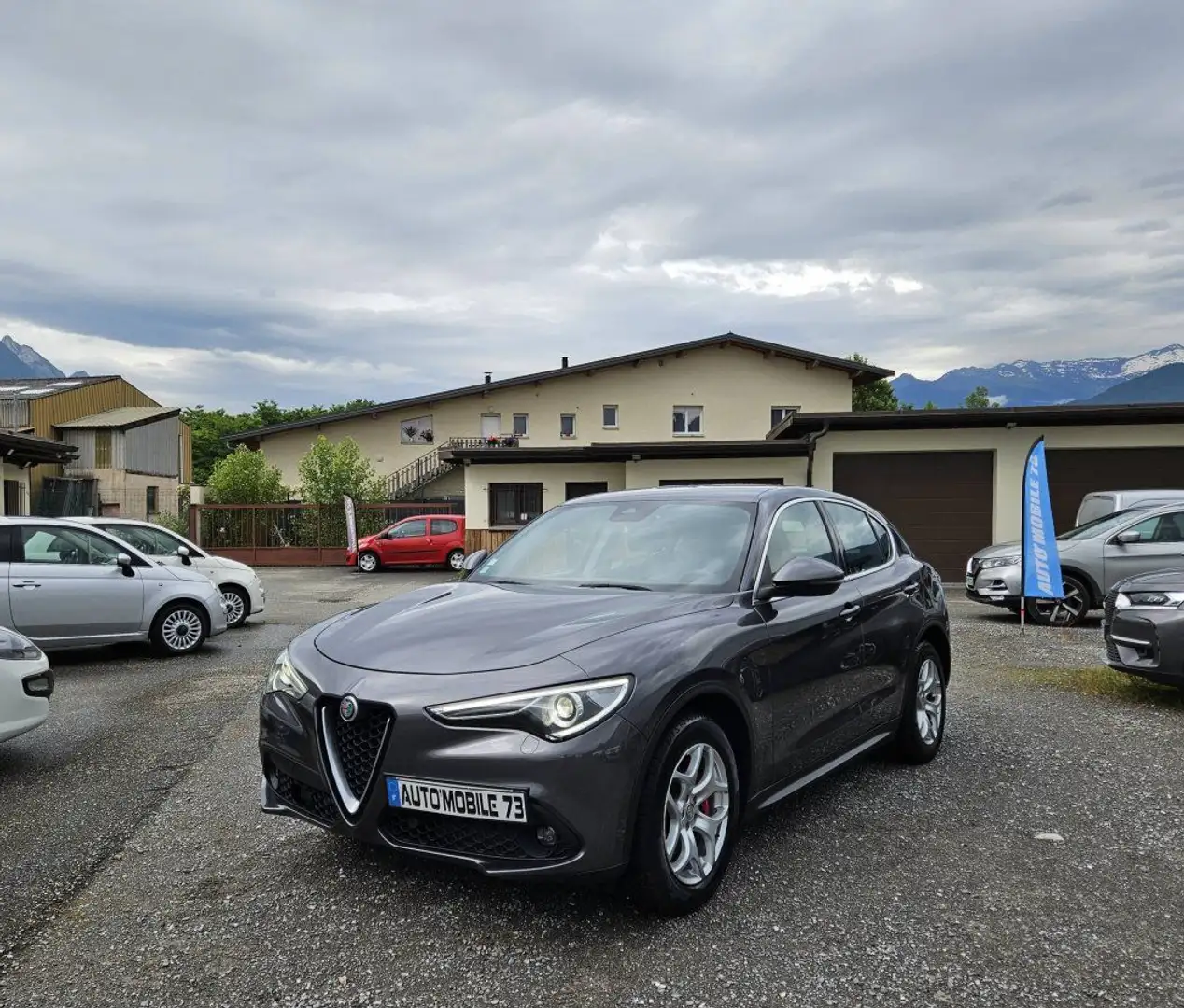 Alfa Romeo Stelvio 2.2 Diesel 160ch Edizione AT8 MY19 Gris - 1