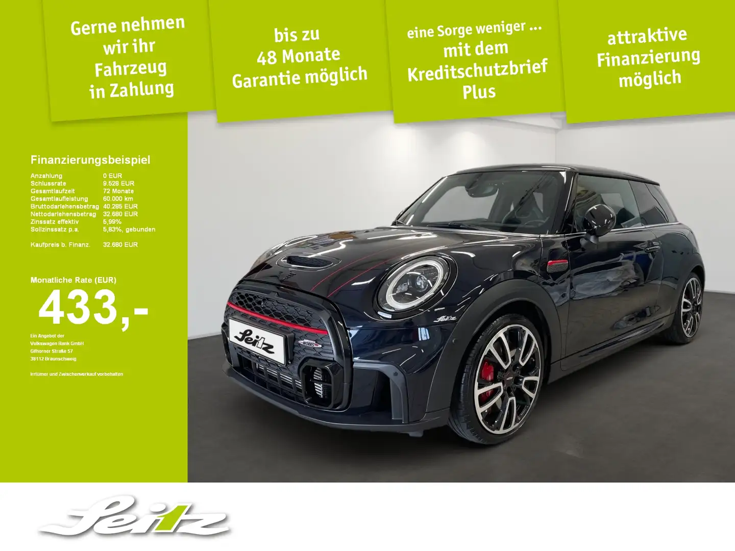 MINI John Cooper Works 2.0 JCW Trim *HEAD-UP*HARMAN*PANO* Schwarz - 1