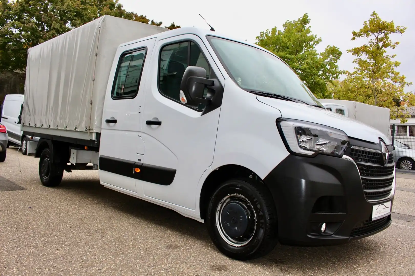 Renault Master III DoKa Pritsche + Plane L3H1 3,5t SHZ Blanc - 1