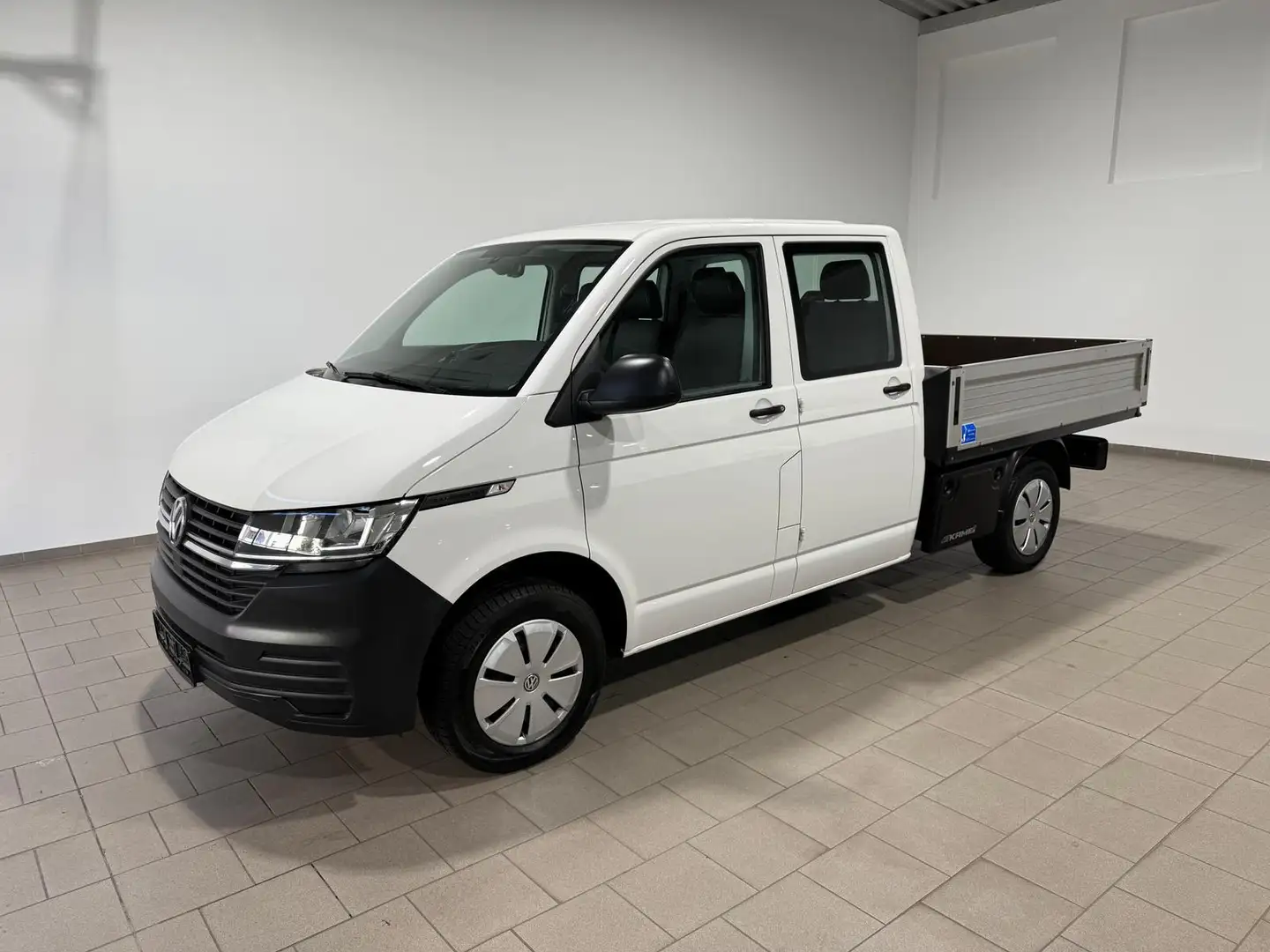 Volkswagen T6.1 Transporter T6.1 Pritsche-Doka (6-Si.),Klima,AHK,Standh. Blanc - 1