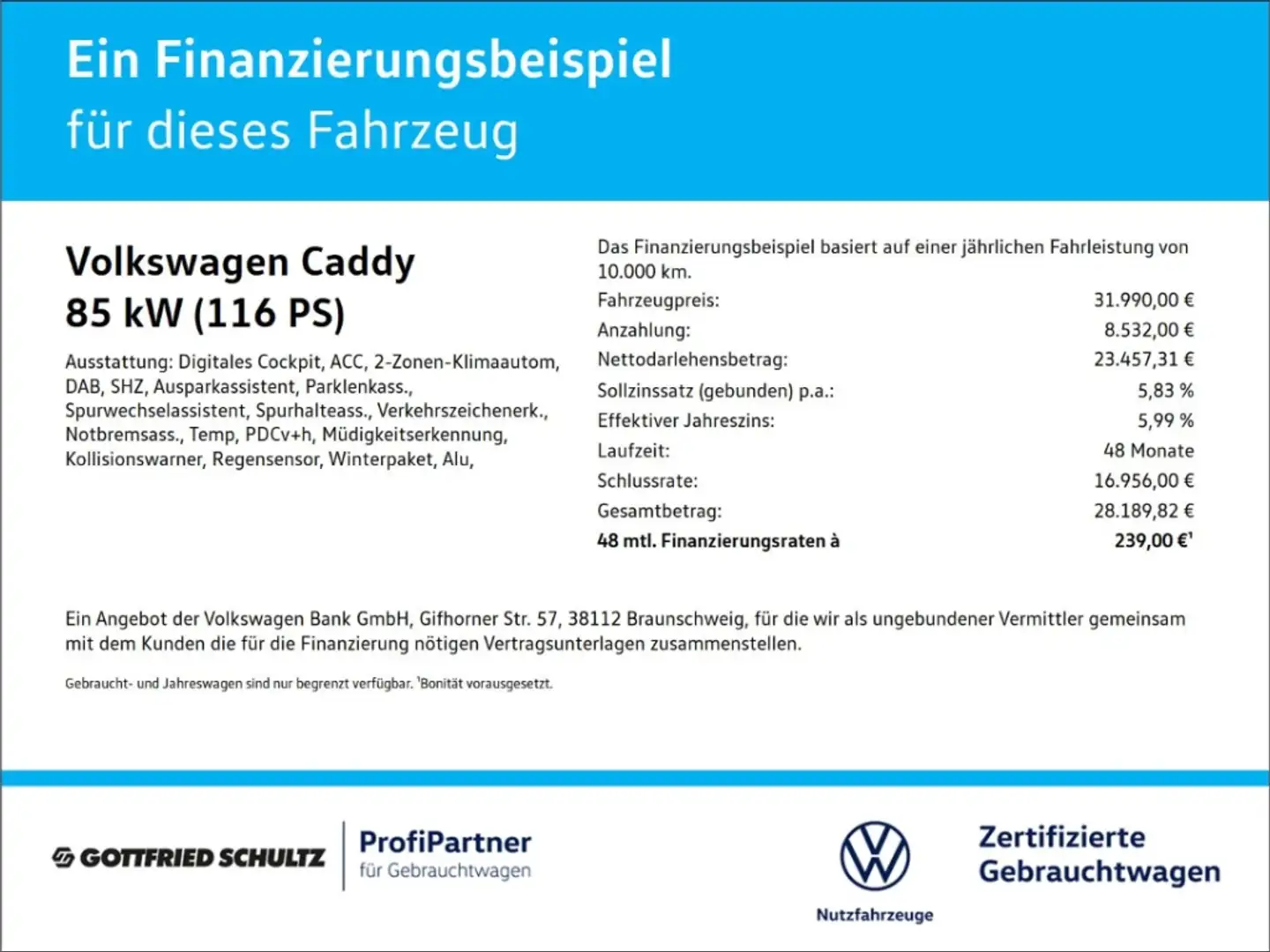Volkswagen Caddy 1.5 TSI DSG Life Park Assist Sitzheizung Grau - 2