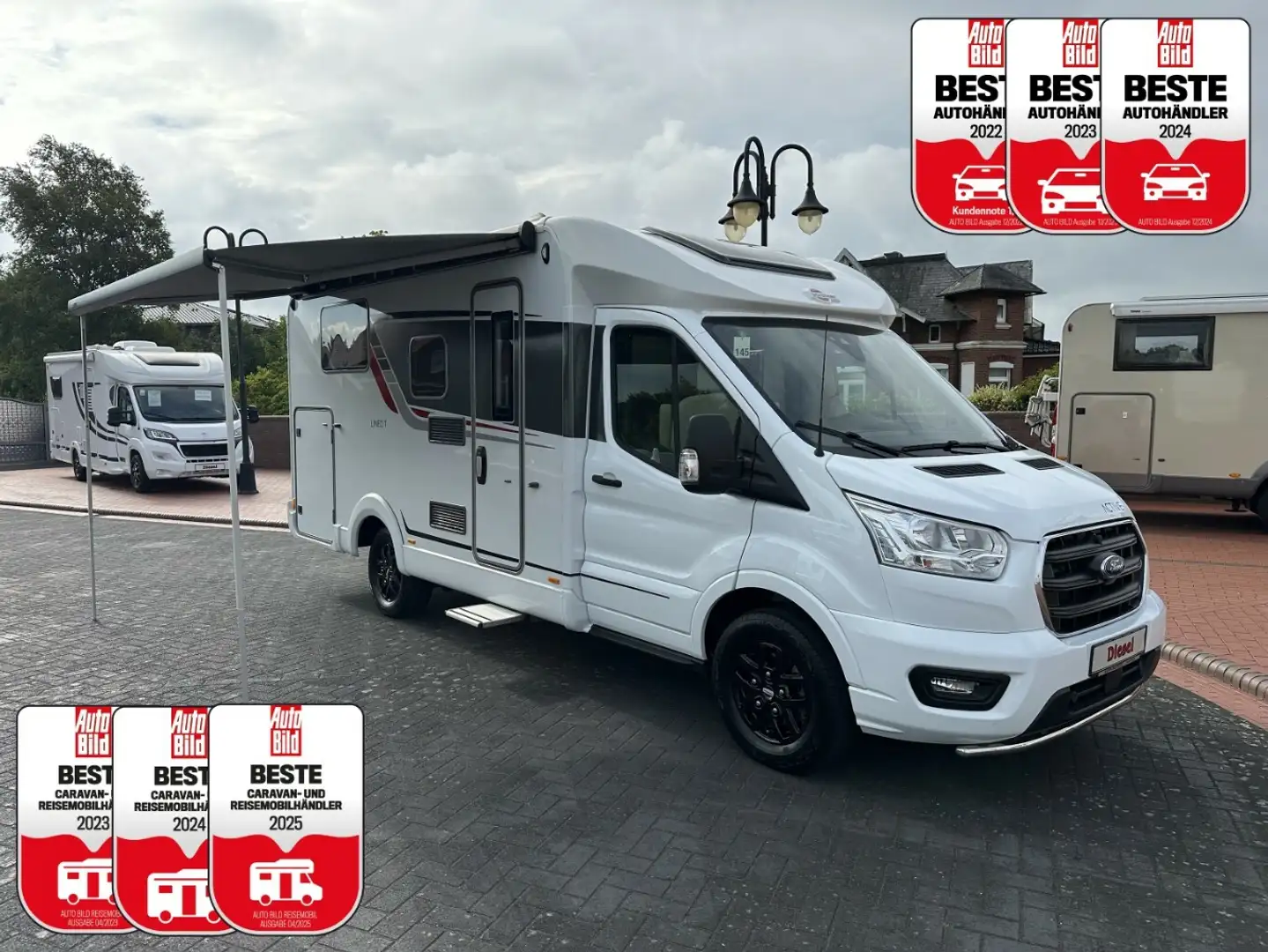 Bürstner Lineo T620 G Nur 4tkm +Assistenten+Einzelbett+Navi Blanc - 1