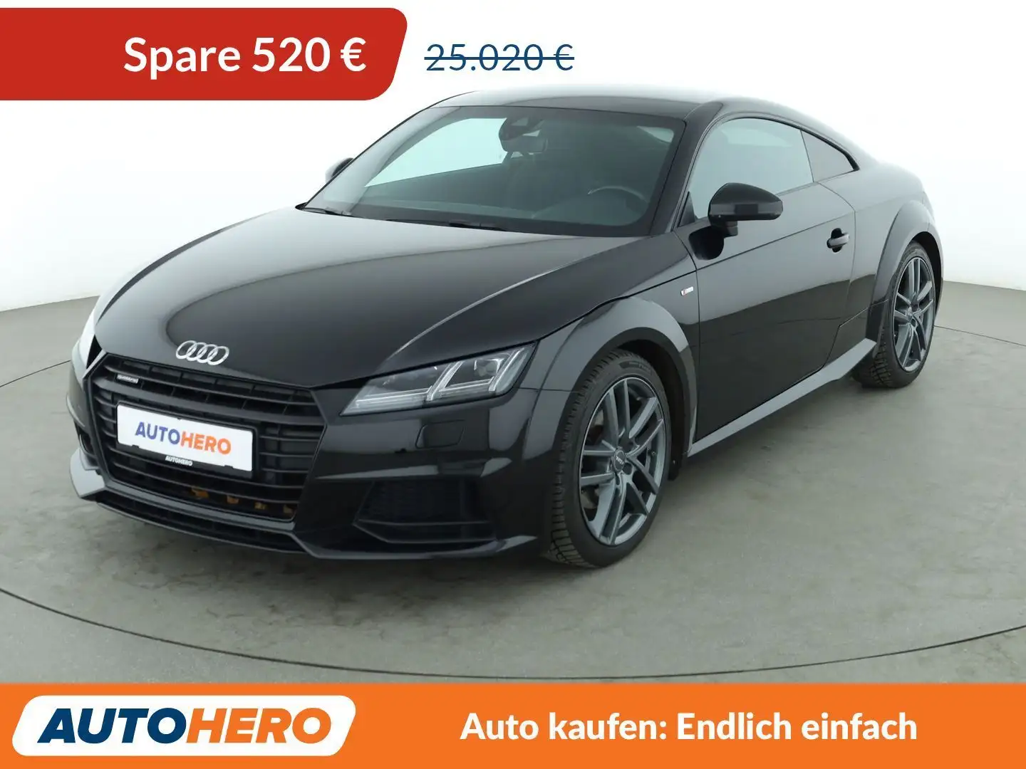 Audi TT 2.0 TFSI quattro Coupe Aut.*LED*TEMPO*PDC* Schwarz - 1