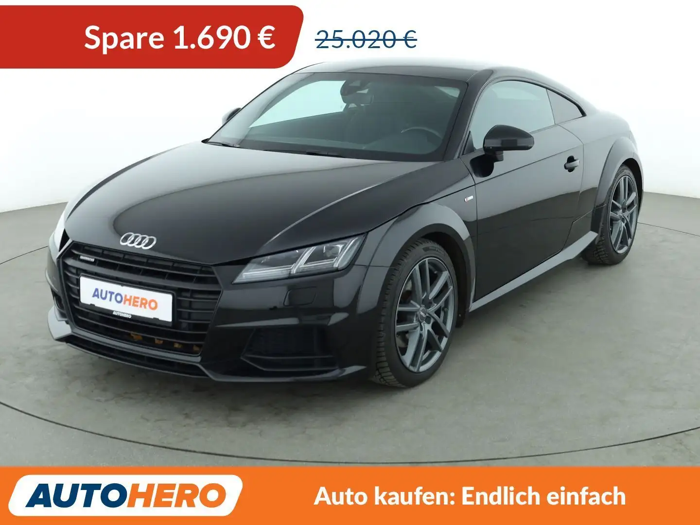 Audi TT 2.0 TFSI quattro Coupe Aut.*LED*TEMPO*PDC* Schwarz - 1