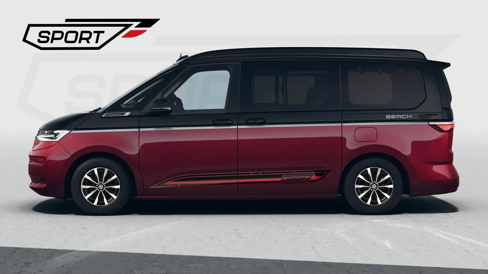 Volkswagen T7 California Beach Camper 2.0TDI DSG Sport Edition 8 Fach GV... Rot - 1