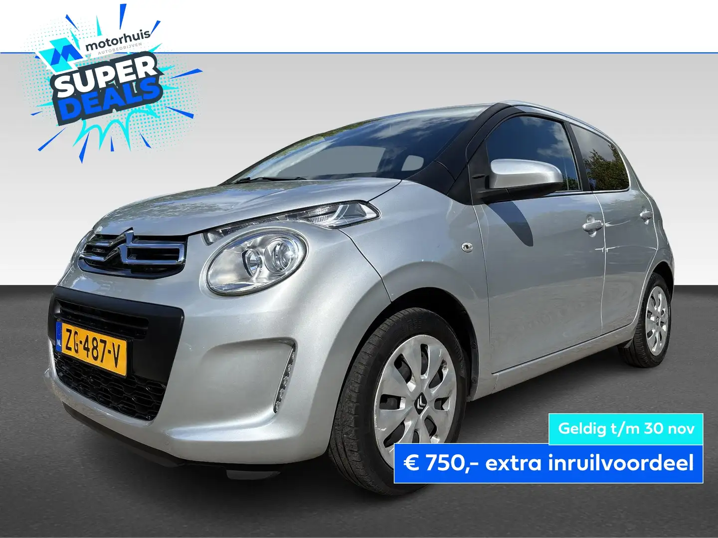 Citroen C1 1.0 VTi 72PK S&S 5D Feel Grijs - 1