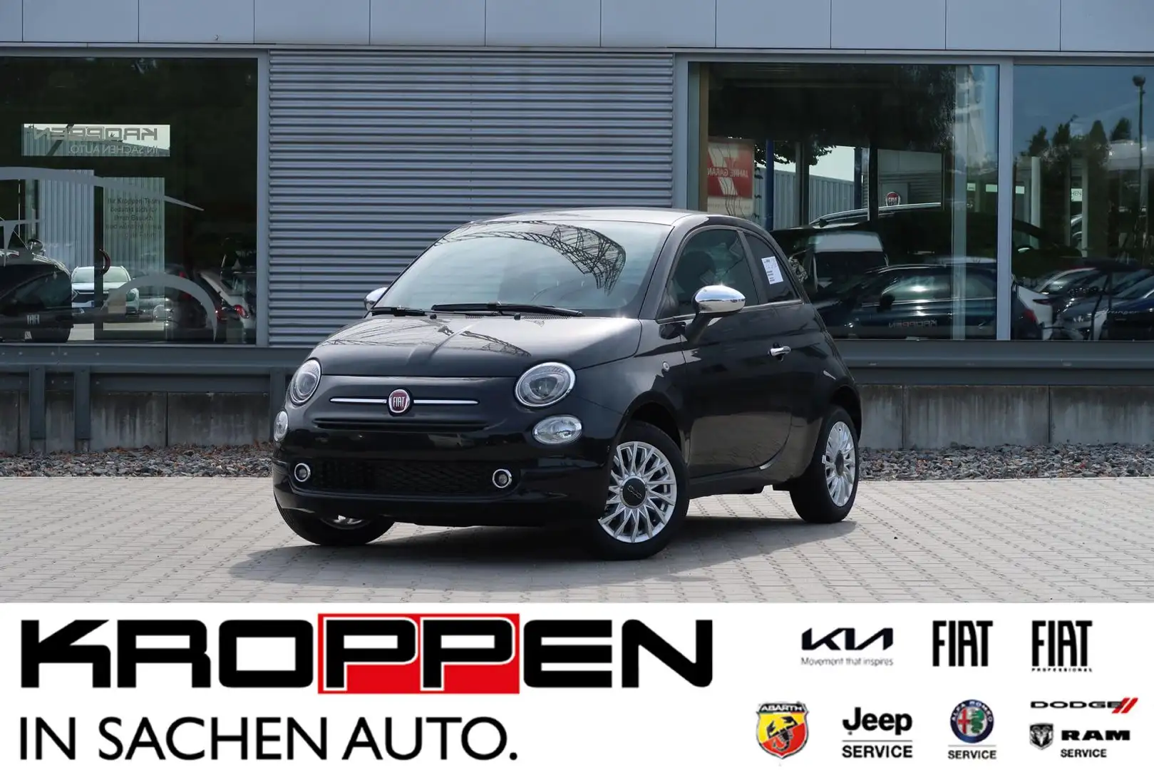 Fiat 500 Hatchback MY23 1.0 GSE Hybrid Navi Klima PDC Zwart - 1