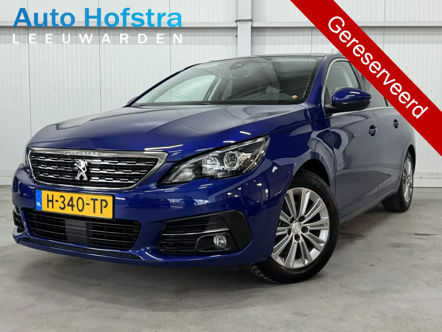 Peugeot 308 SW 1.2 PureTech 131 PK Blue Lease Premium 1/2-LEER Blauw - 1