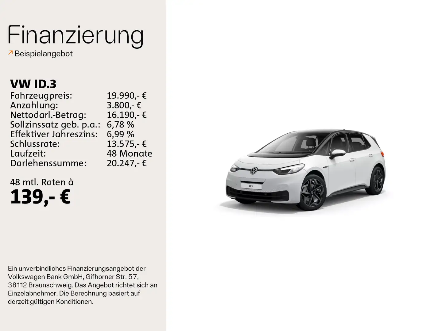 Volkswagen ID.3 Pure Performance Navi*LED*Bluetooth Weiß - 2