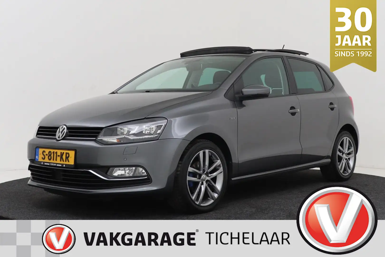 Volkswagen Polo 1.2 TSI Highline | Panoramadak | Stoelverwarming | Gris - 1