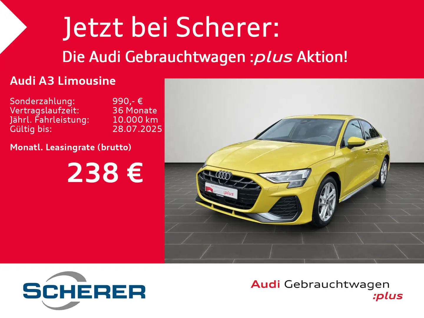 Audi A3 S line 30 TFSI S-TRONIC NAVI KAMERA Gelb - 1