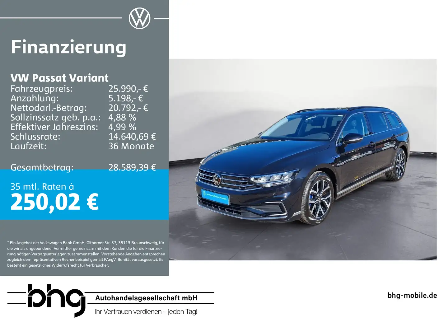 Volkswagen Passat Variant 1.4 TSI Plug-In-Hybrid DSG GTE Nero - 1