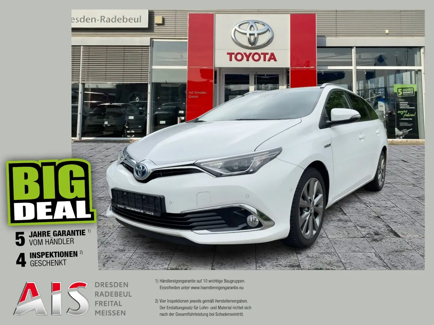 Toyota Auris TS 1.8 Hybrid Executive Navi*KAM*SHZ*DAB Blanc - 1