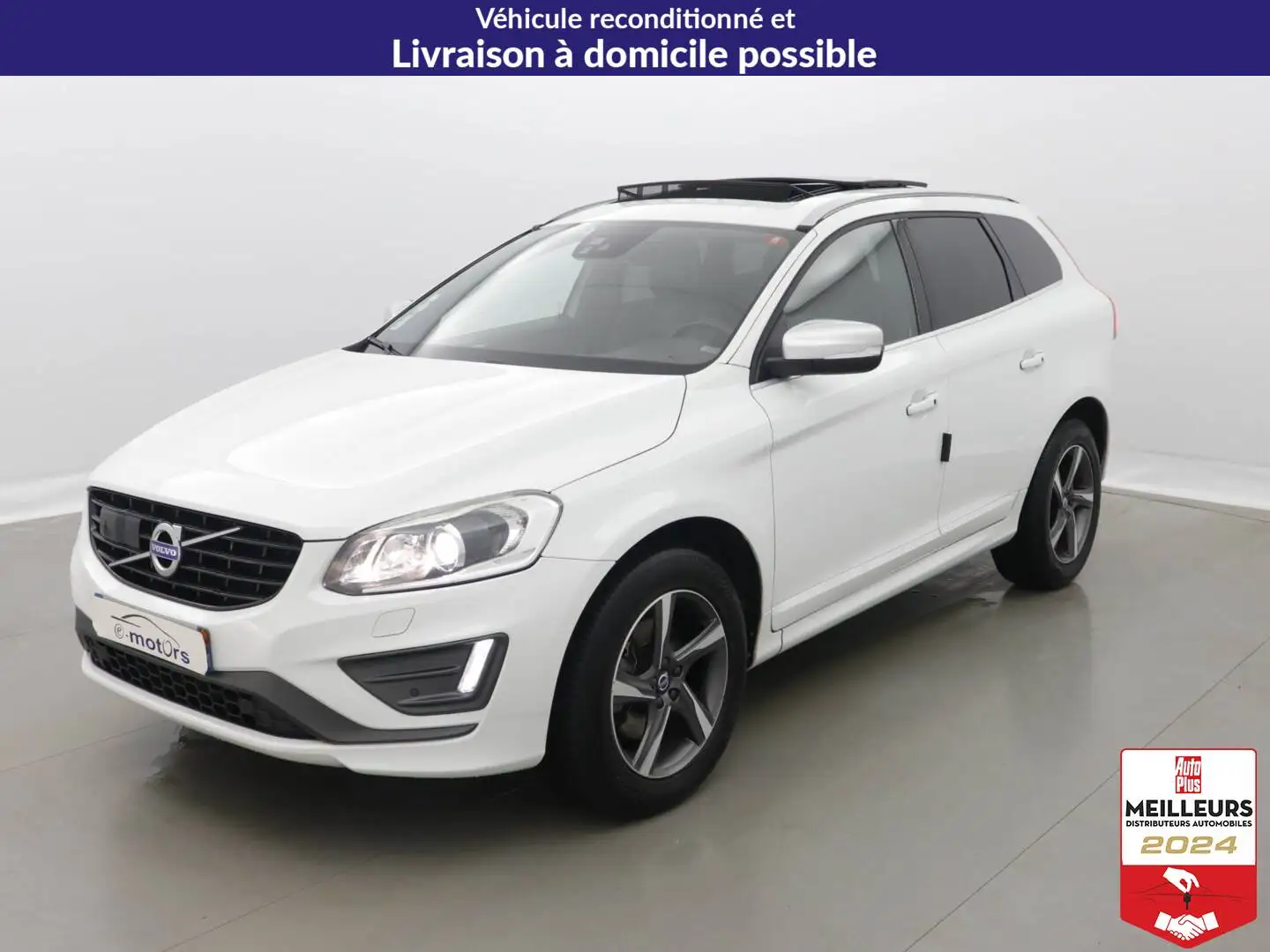 Volvo XC60 D5 AWD 220 ch - R-Design Geartronic A Biały - 1