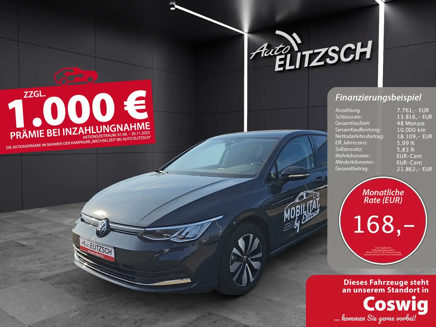 Volkswagen Golf VIII TSI Move Climatronic AID PDC SH LM Grau - 1