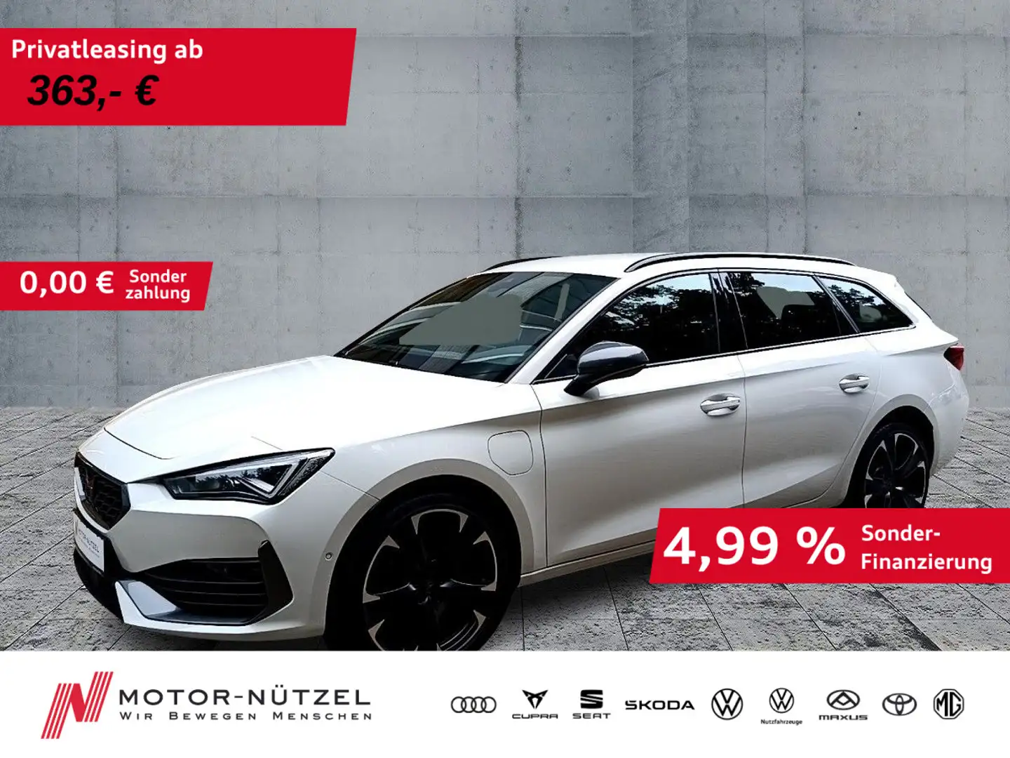 CUPRA Leon ST VZ 1.4 eHybrid LED+NAVI+AHK+DCC+ACC Weiß - 1