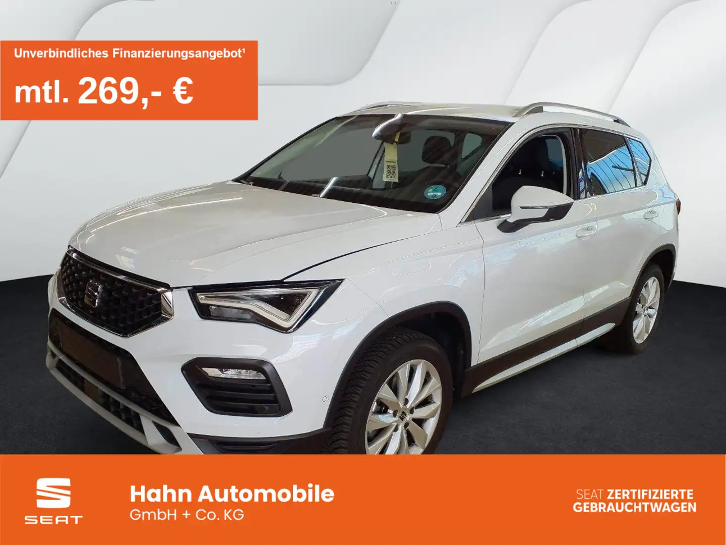 SEAT Ateca 1.5TSI DSG Xperience ACC AHK Cam LED Navi Weiß - 1