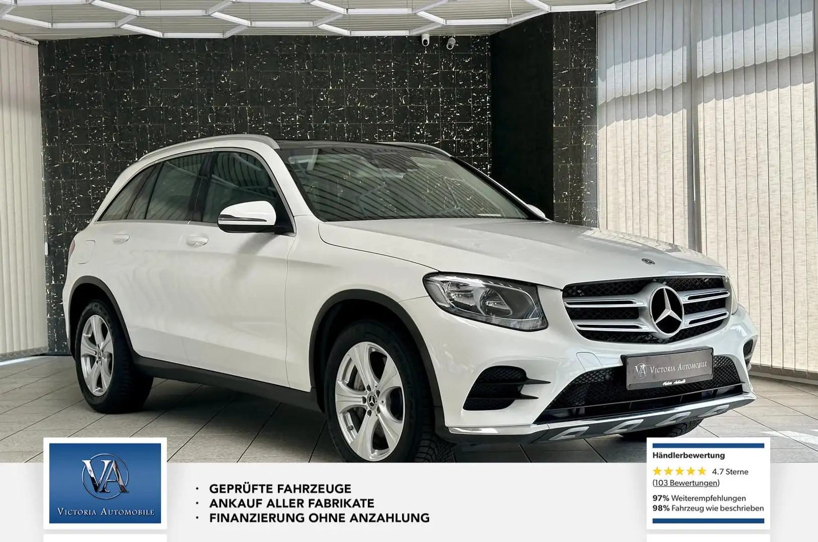 Mercedes-Benz GLC 220 d 4Matic AMG Line*Panorama*Tempomat*1 Hand* Blanc - 2