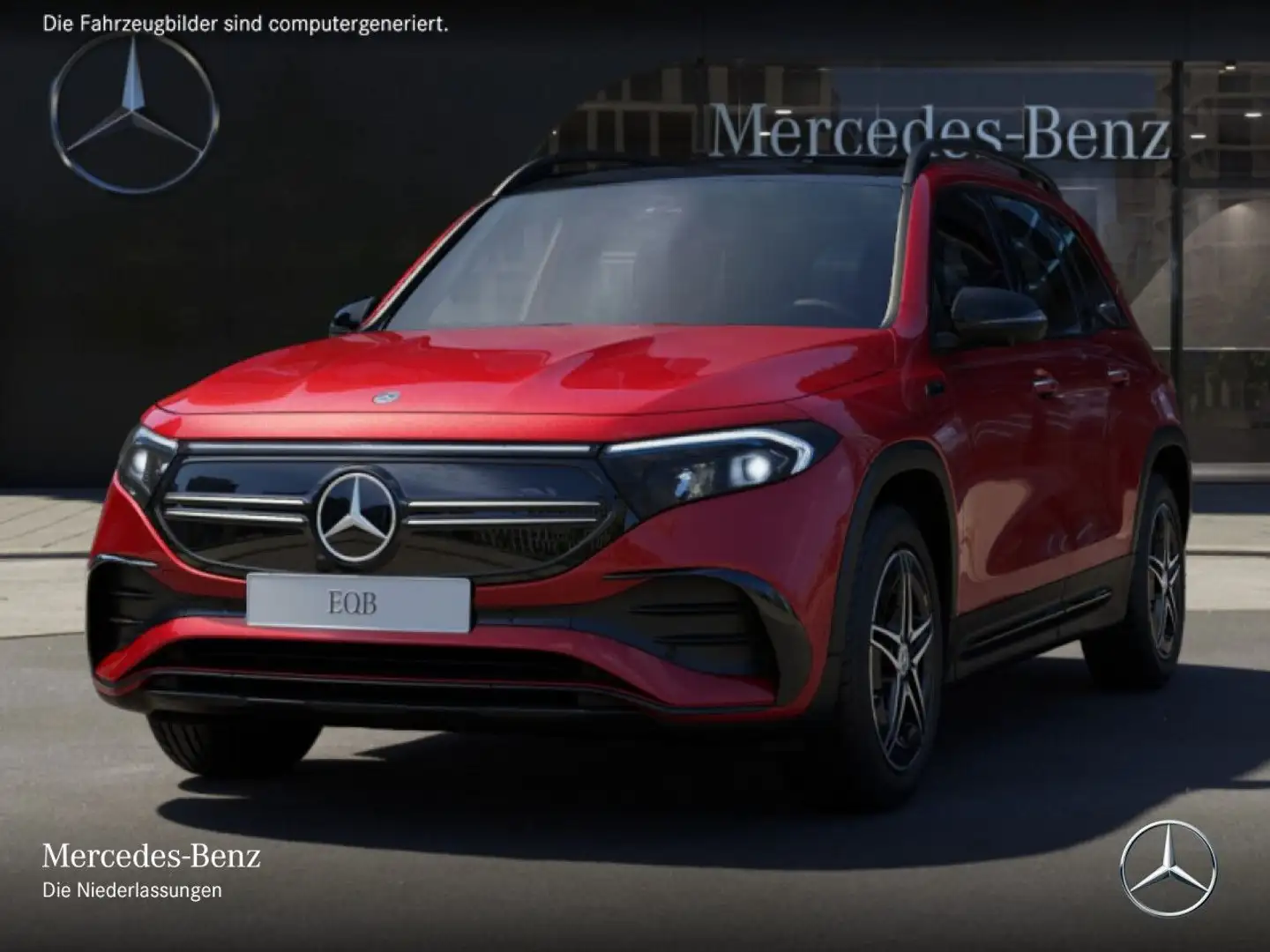 Mercedes-Benz EQB 250 AMG+NIGHT+PLUS-PAKET+PANO+360+MEMORY+SPUR Rot - 2