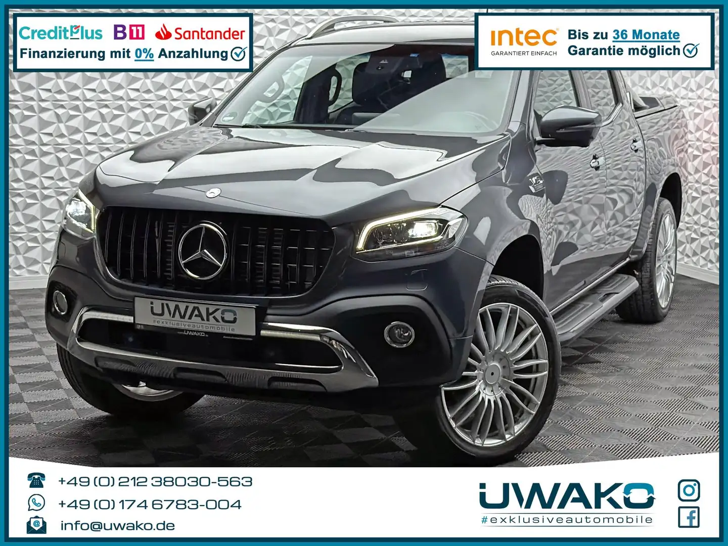 Mercedes-Benz X 350 d POWER-EDITION/4MATIC/LED/KEYLES/360°/AHK Grau - 1