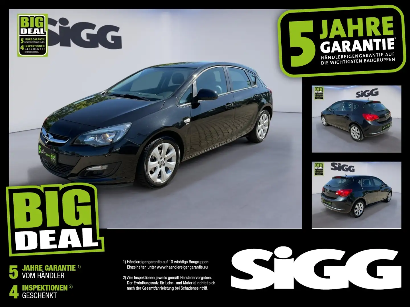 Opel Astra 1.4 Turbo Style Lenk & Sitzheizung PDC Zwart - 1