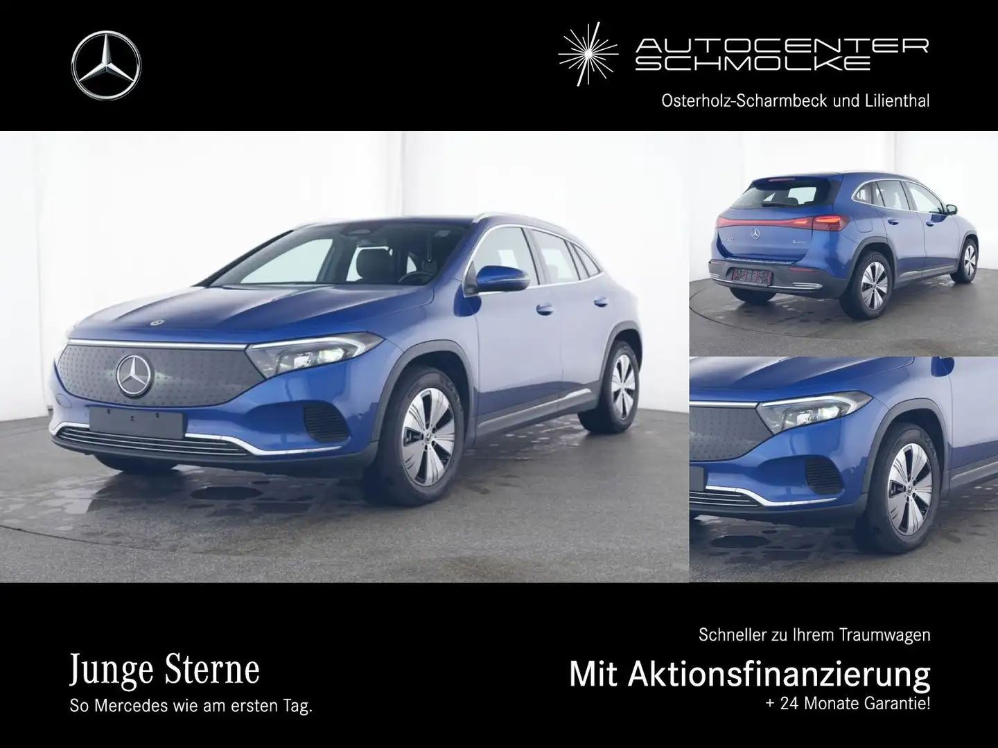 Mercedes-Benz EQA 300 EQA 300 4-M PROGRESSIVE ADVANCED*AHK*VERKEHRSZ.* Bleu - 1