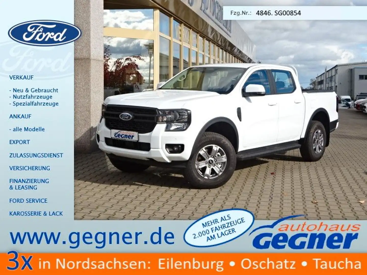 Ford Ranger XLT DoKa 2.0L 4x4 AT WiPa AHK Kam Weiß - 1