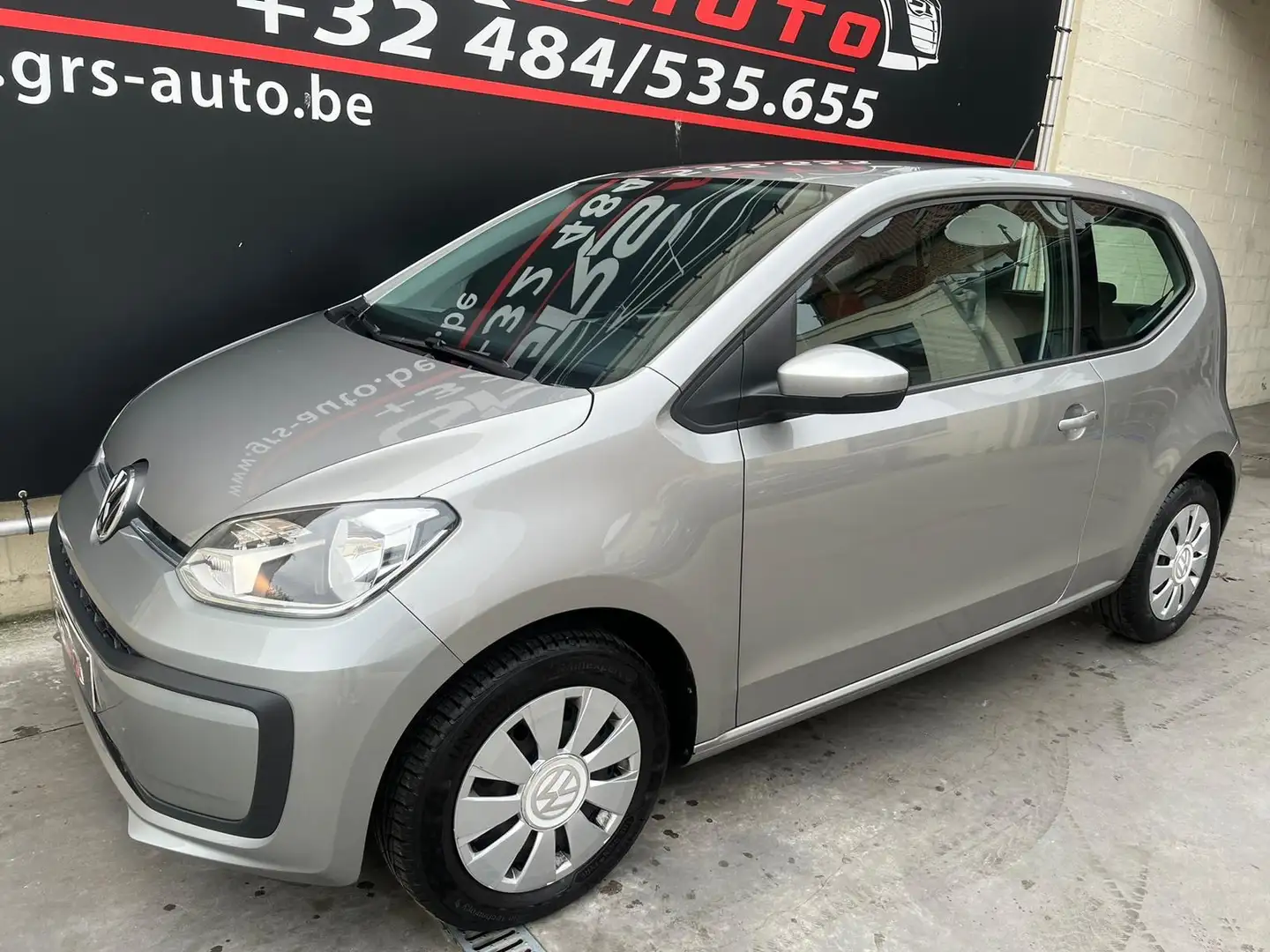 Volkswagen up! 1.0i BMT 1ER PROP./CLIM./GARANTIE 12 MOIS Grijs - 2
