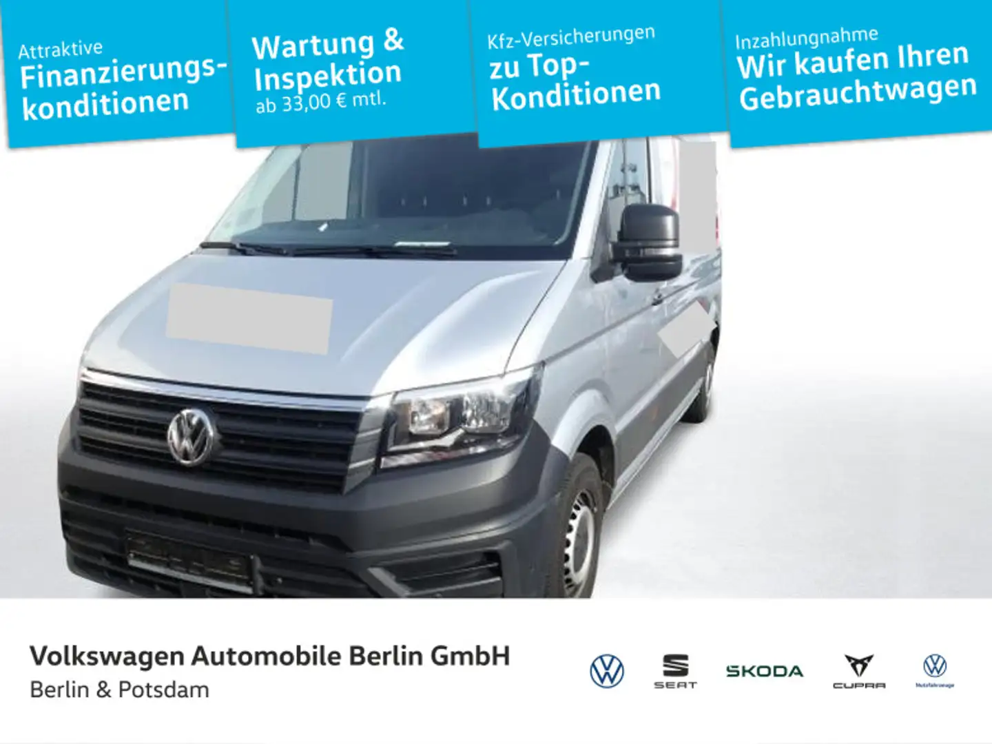 Volkswagen Crafter 35 Kasten 2.0 TDI AG8 Navi R-Kam L2H2 Silber - 1
