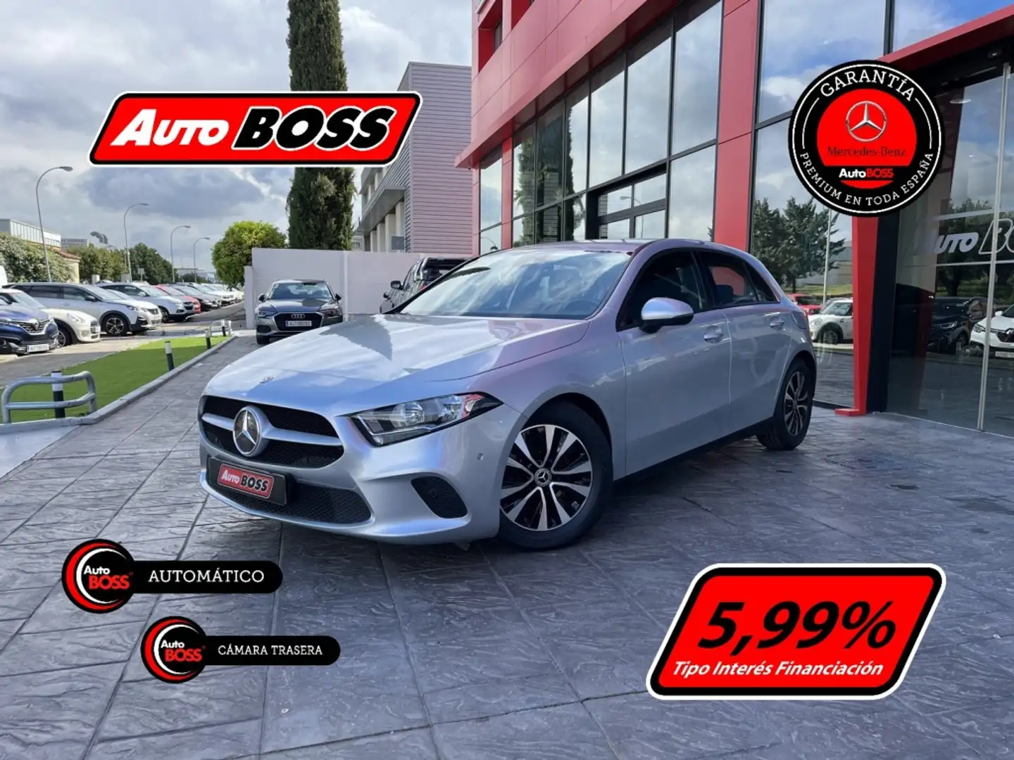 Mercedes-Benz A 180 180d 8G-DCT Gris - 1