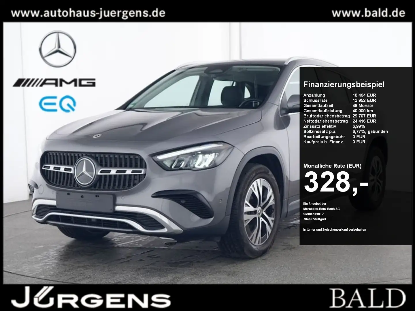 Mercedes-Benz GLA 180 Progressive/LED/Kamera/Winter/Mopf/SHZ Grijs - 1