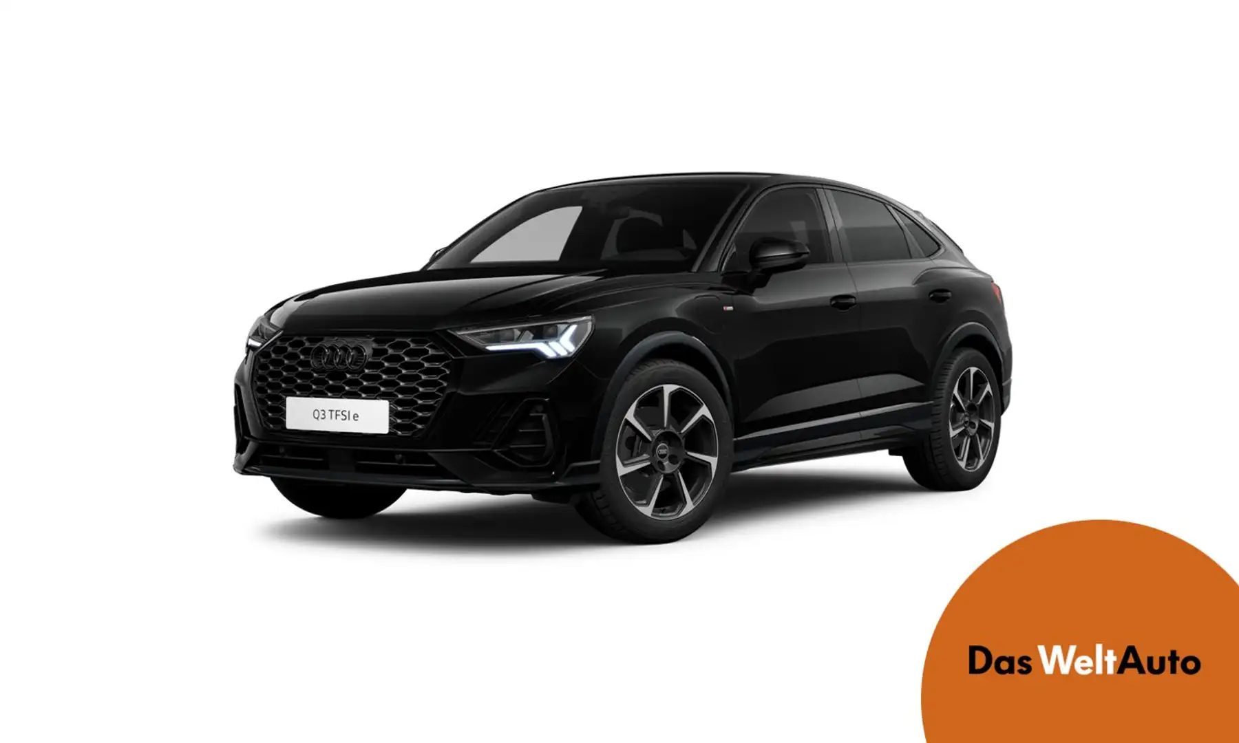 Audi Q3 e-tron 45 TFSI e S line ext Zwart - 1