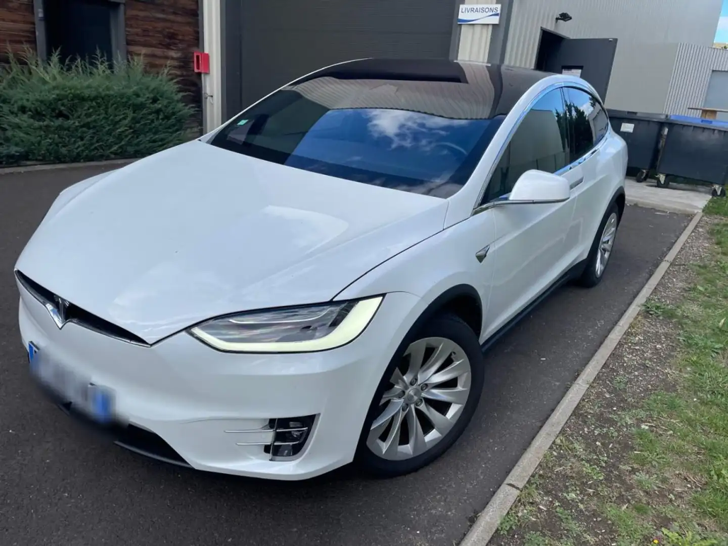 Tesla Model X EV AWD 525cv Weiß - 2