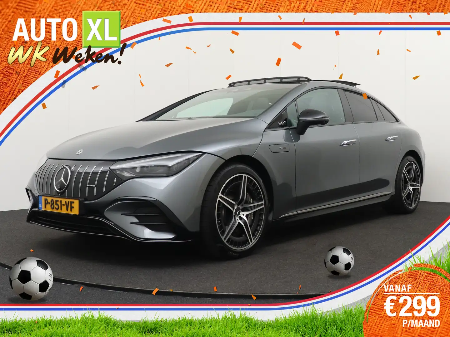 Mercedes-Benz EQE 43 AMG 4MATIC 91kWh Pano-dak Hyper-Scherm Burmester Grau - 1