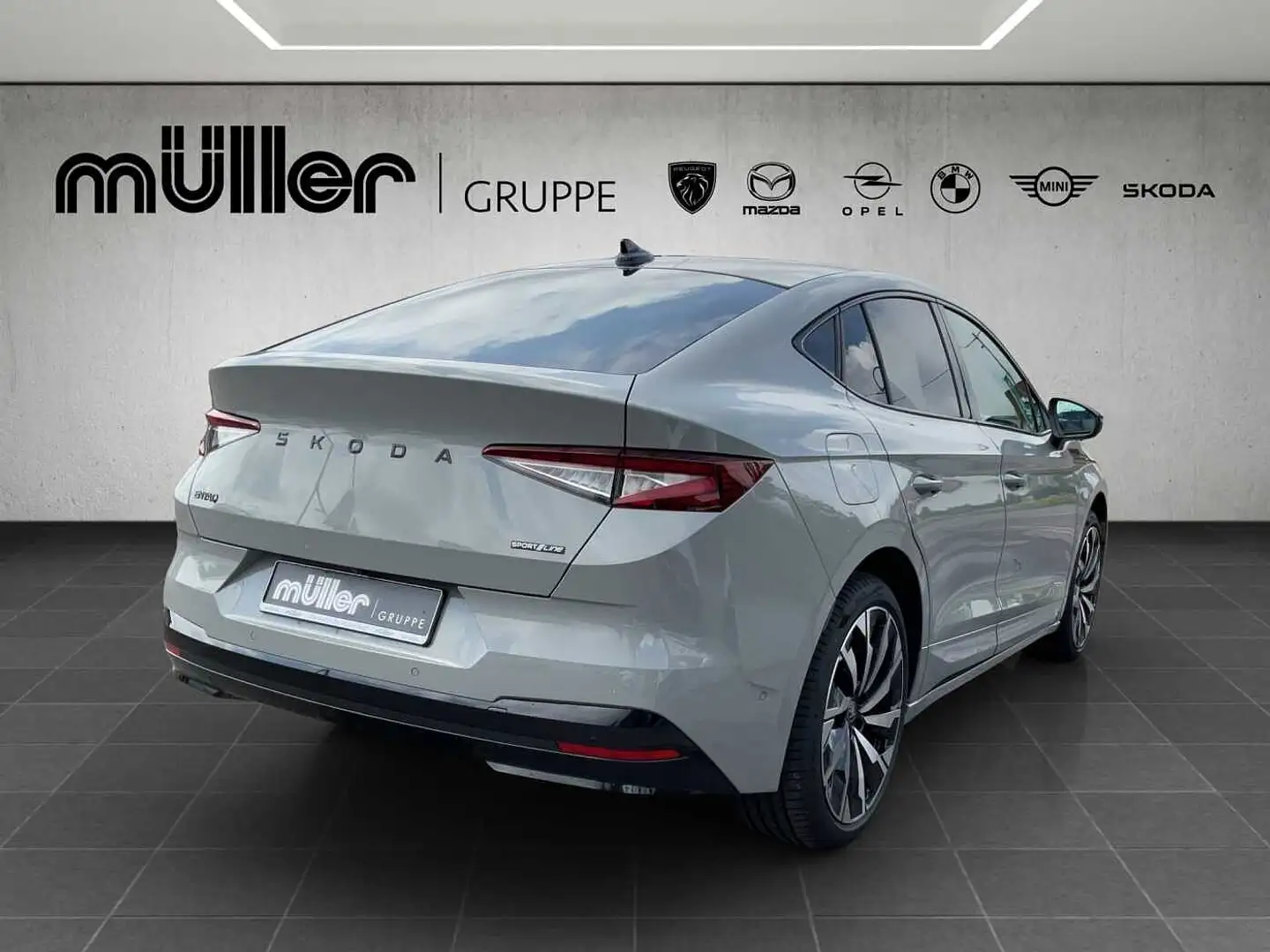 Skoda Enyaq Coupe 85 Sportline Gris - 2