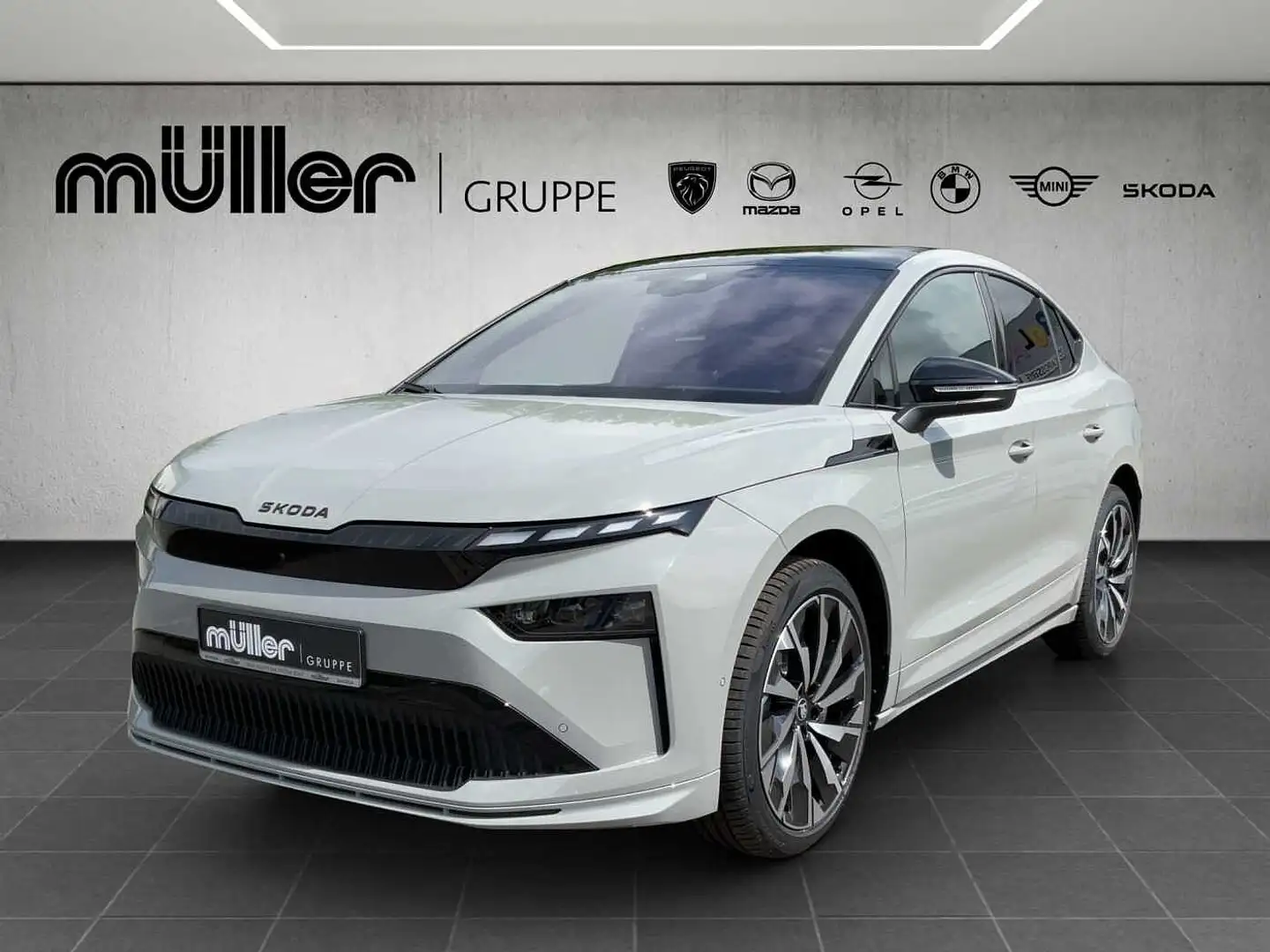 Skoda Enyaq Coupe 85 Sportline Gris - 1