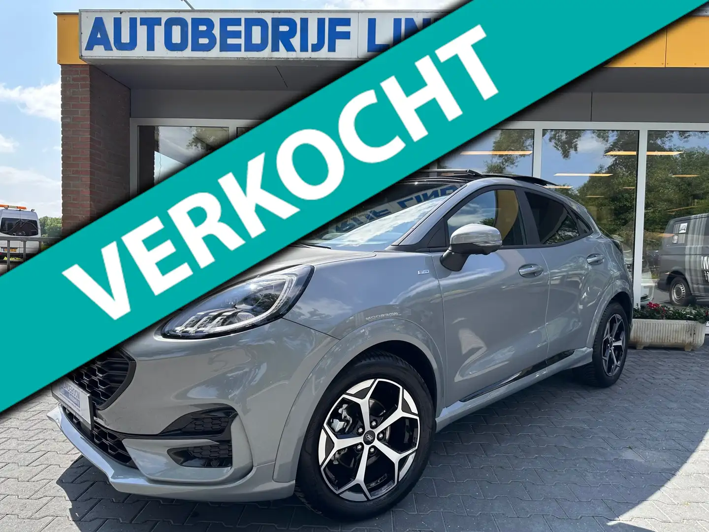 Ford Puma 1.0 Hybrid ST-Line Panoramadak trekhaak 125PK Grijs - 1